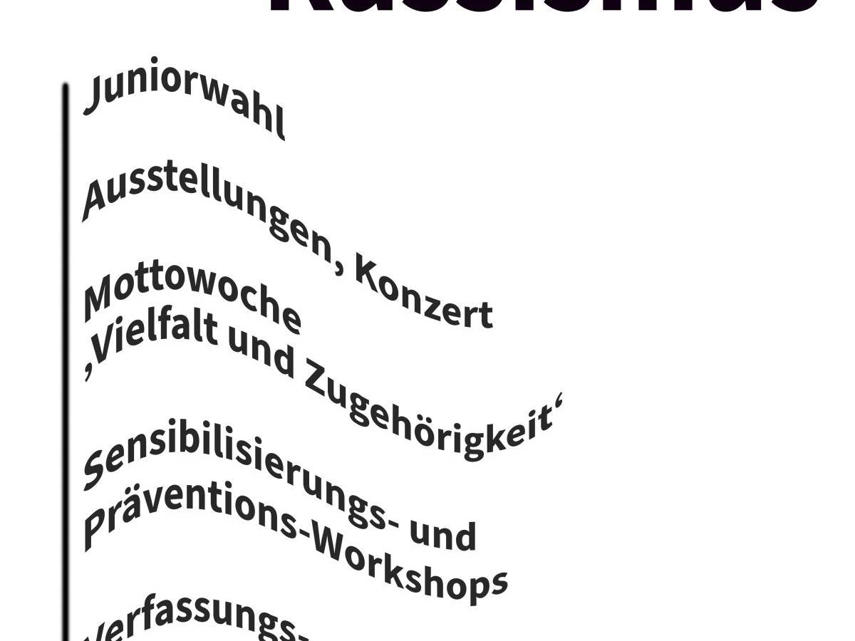 ThG gegen Rassismus: Veranstaltungsreihe des AK Werte im zweiten Schulhalbjahr